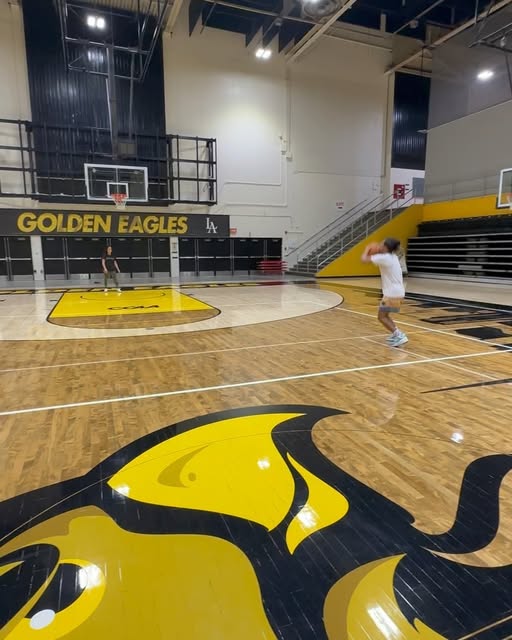 Empty gym court
